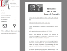Tablet Screenshot of lopez-associes.com